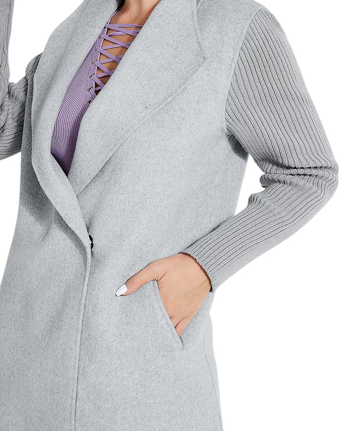 shawl collar walker coat