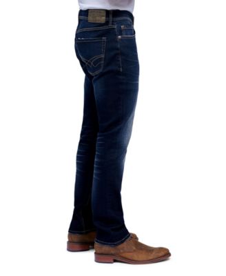 Seven7 Women's Pull-On Slim Straight Jeans - High Waist Boyfriend Fit With Faux Pockets & Sequins