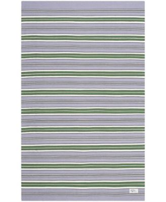 Leopold Stripe LRL2462G Lilac Outdoor Area Rug Collection