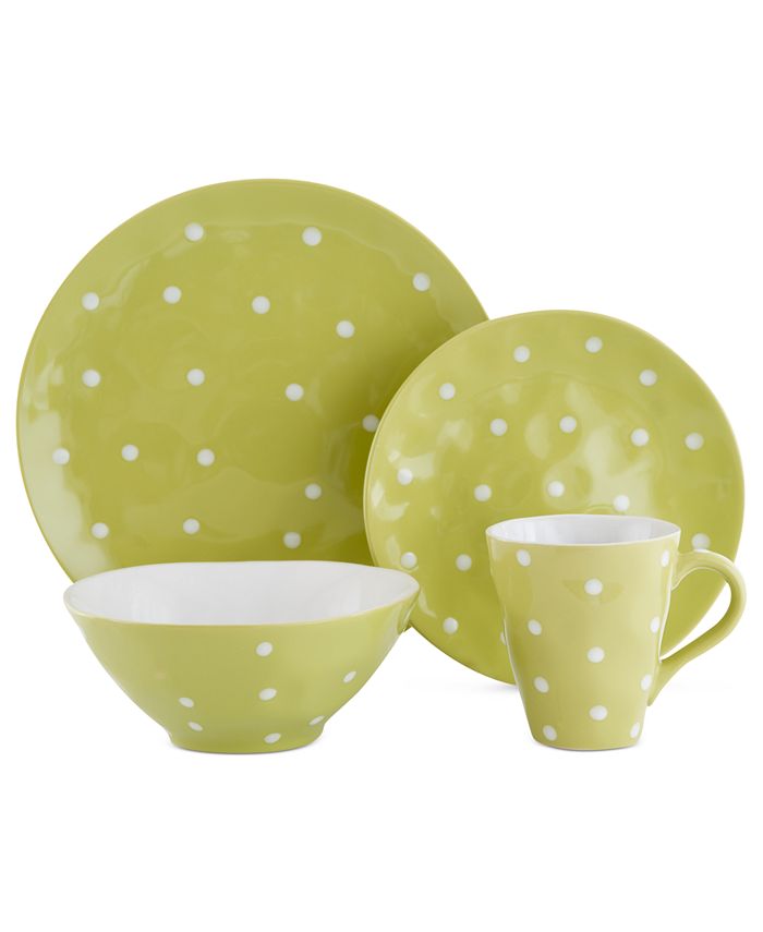 Maxwell & Williams Sprinkle Lime 4Piece Place Setting Macy's