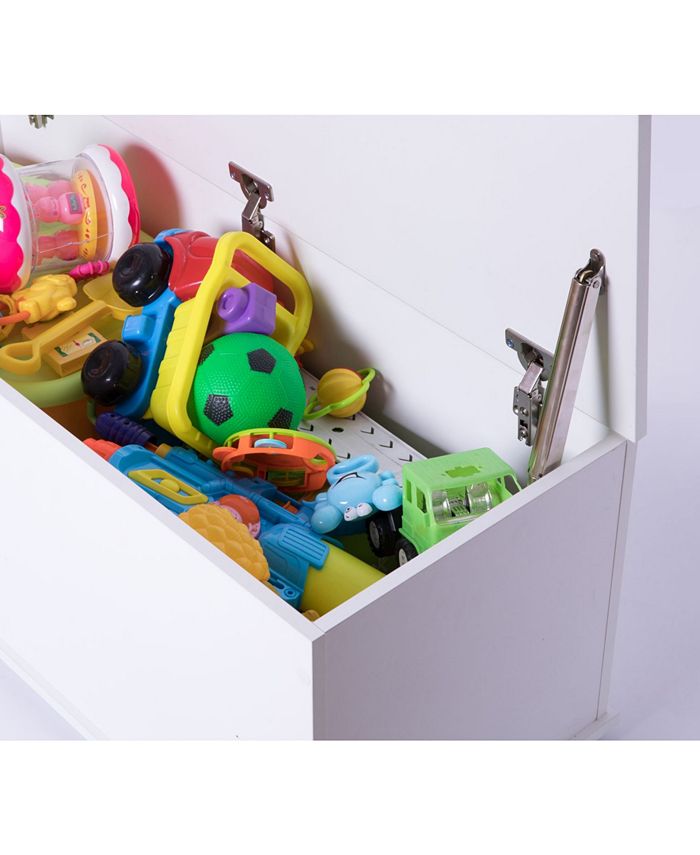 Basicwise Wooden Storage Organizing Toy Box Macy's