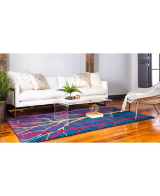 Bayshore Home Newwolf New4 Blue Area Rug Collection