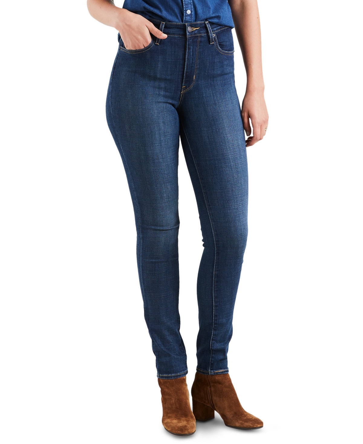 Shop Levi's Women's 721 High-rise Stretch Skinny Jeans