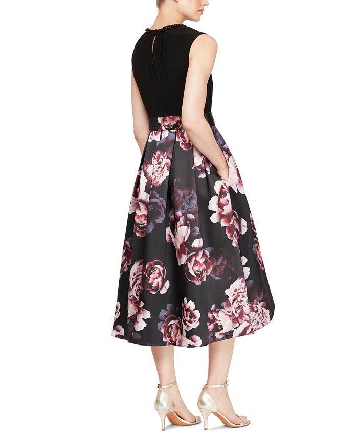SL Fashions Floral Party Dress - Macy's