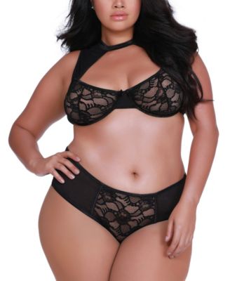 plus size high neck bralette