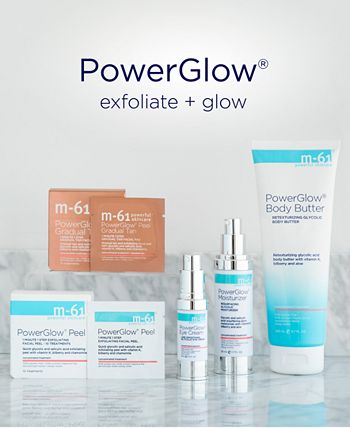 m-61 by Bluemercury - PowerGlow Peel 1 Minute 1-Step Exfoliating Facial Peel – 10 Treatments