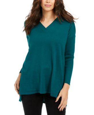 Style & Co V-Neck Tunic Sweater, Created for Macy's - Macy's