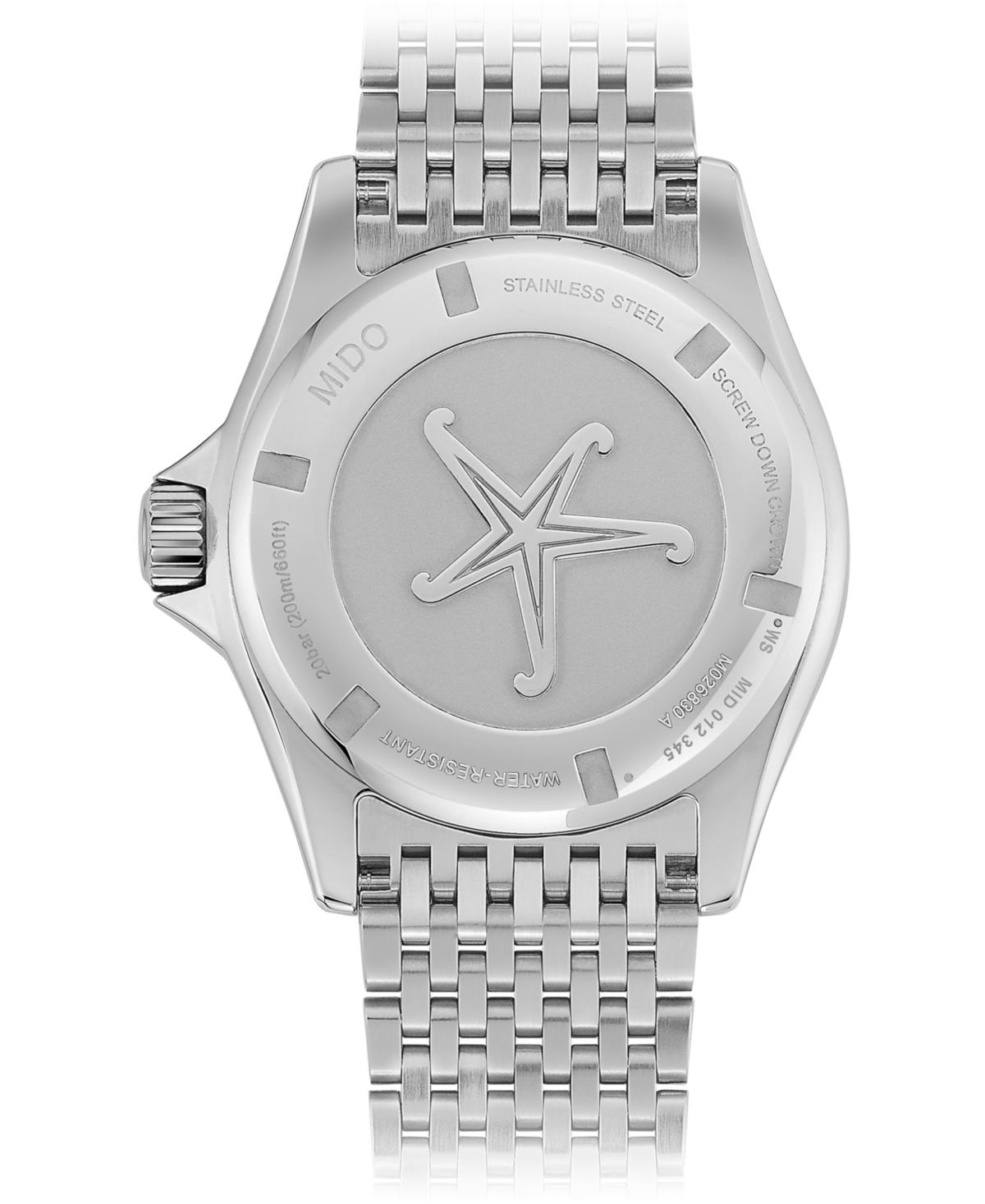 Shop Mido Men's Swiss Automatic Ocean Star Tribute 75th Anniversary Stainless Steel Bracelet Watch 41mm In Silver