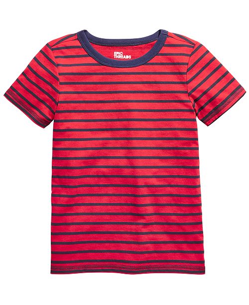 Epic Threads Little Boys Red Stripe T Shirt Created For Macy S