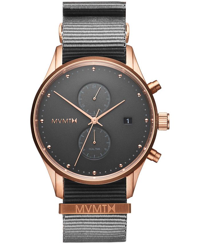 MVMT - Men's Voyager Graphite Nylon Strap Watch 42mm