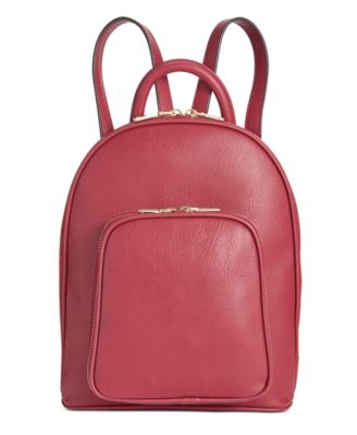 macys leather backpack