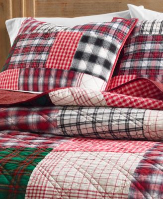 Martha Stewart Collection Holiday Patchwork Full/Queen Quilt, Created for Macy's