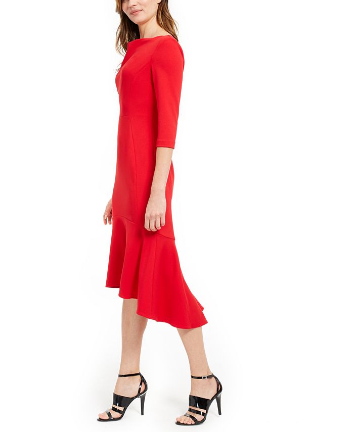 Calvin Klein RuffledHem Midi Dress Macy's