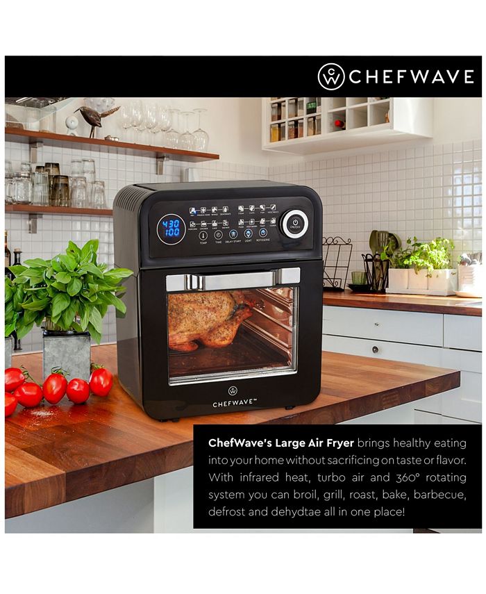ChefWave 12.6 Quart Air Fryer Oven with Dehydrator and Rotisserie Macy's