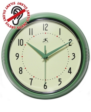 Infinity Instruments Round Wall Clock In Green