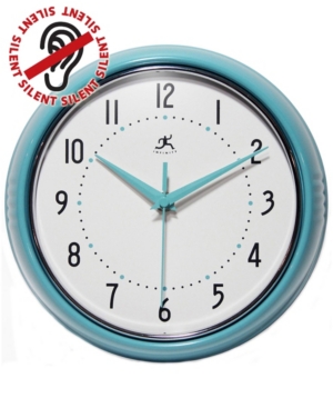Infinity Instruments Round Wall Clock In Turquoise