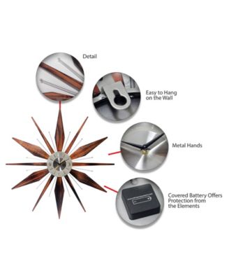 Starburst Wall Clock