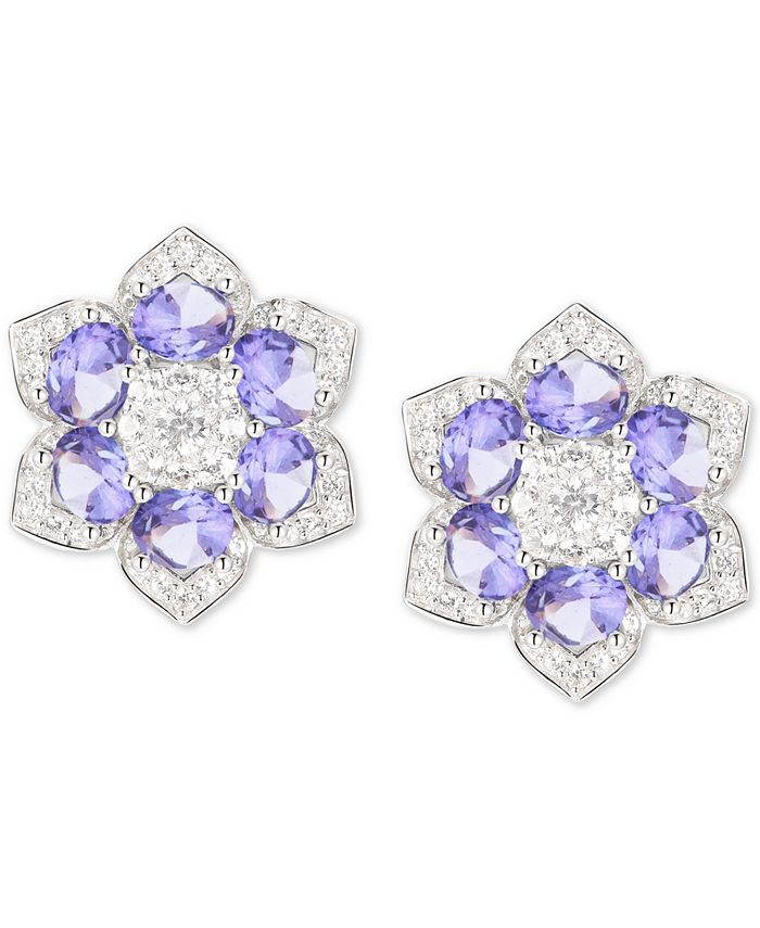 Macy's tanzanite earrings Outlet