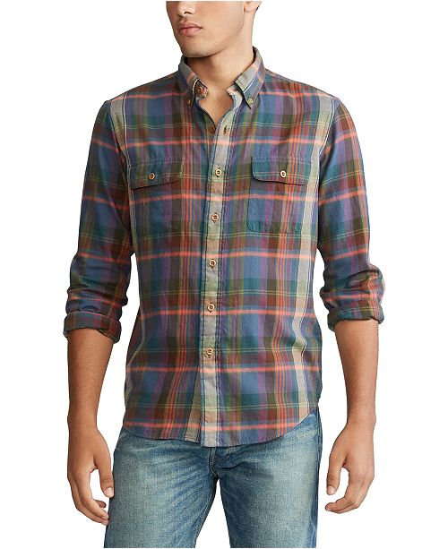 Polo Ralph Lauren Men S Twill Long Sleeve Sport Shirt Reviews
