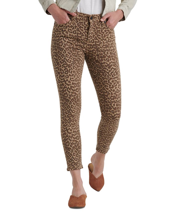 Lucky Brand Ava Leopard-Print Skinny Jeans - Macy's