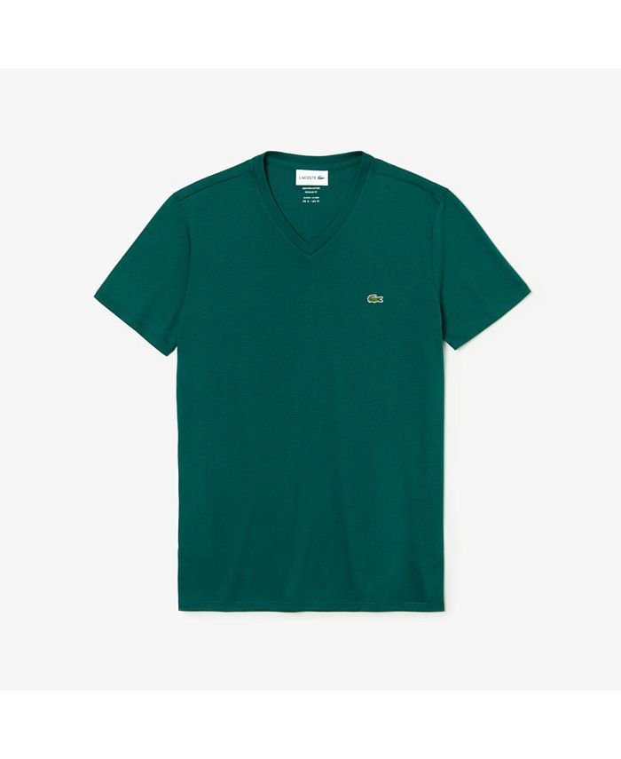 Lacoste Men's V-Neck Pima Cotton T-Shirt - Macy's