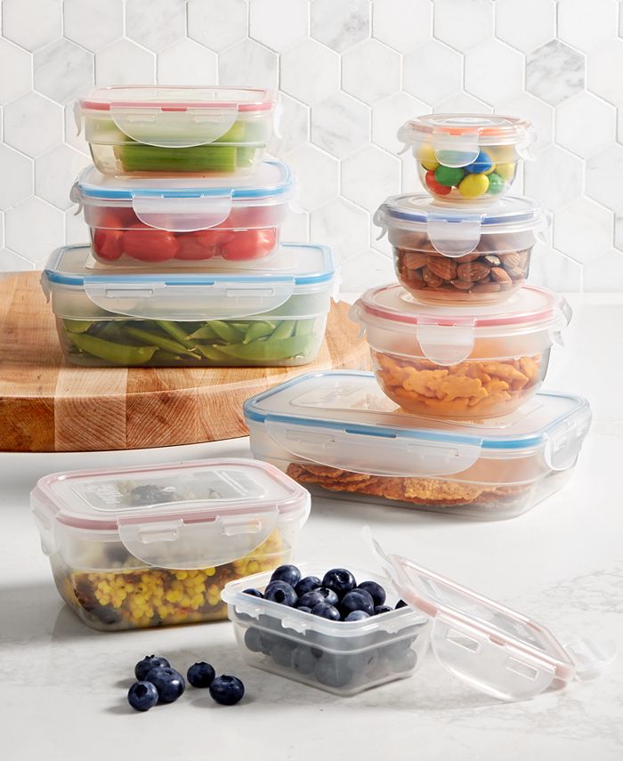 LocknLock Easy Essentials Food Storage Container Set, 18-Piece