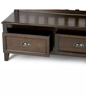 Simpli Home - Burlington Bench, Quick Ship