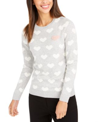 Macy's heart sweater hotsell