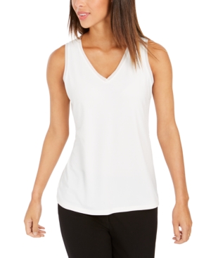image of Charter Club Crepe Tank Top, Created for Macy-s