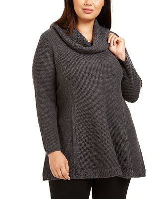 Plus Size Cowl-Neck Sweater, Created For Macy's