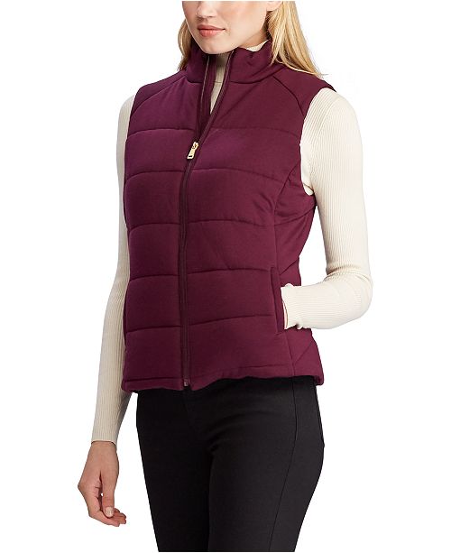 Lauren Ralph Lauren Cotton Blend Vest Reviews Women Macy S