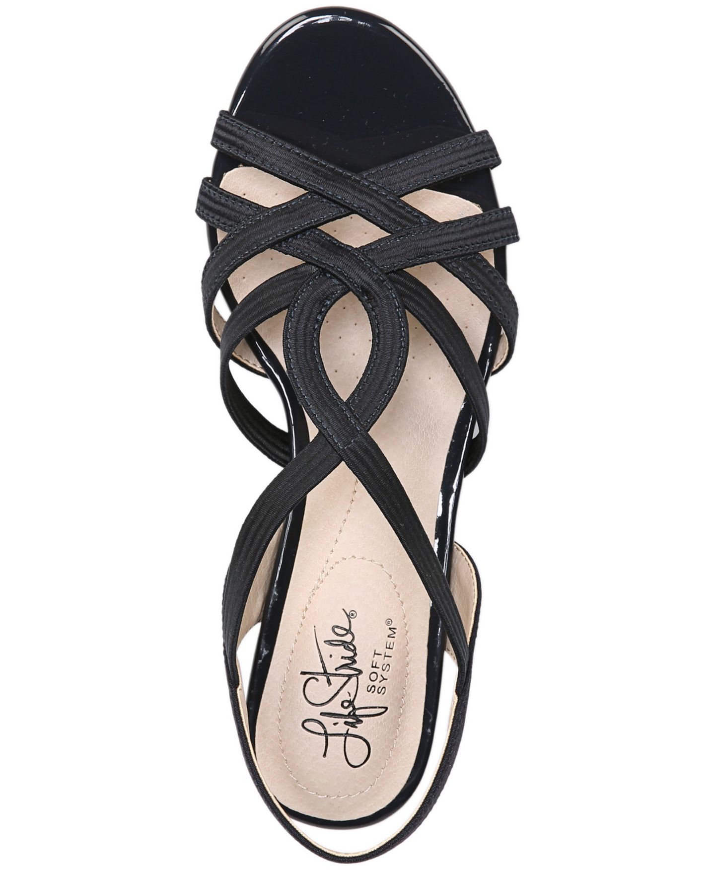 Женские сандалии LifeStride Yaya Strappy Wedge, цвет: Тёмно-синий — фото 4
