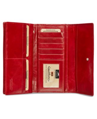 Casablanca Collection RFID Secure Ladies Trifold Wing Wallet