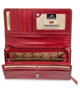 Casablanca Collection RFID Secure Ladies Clutch Wallet