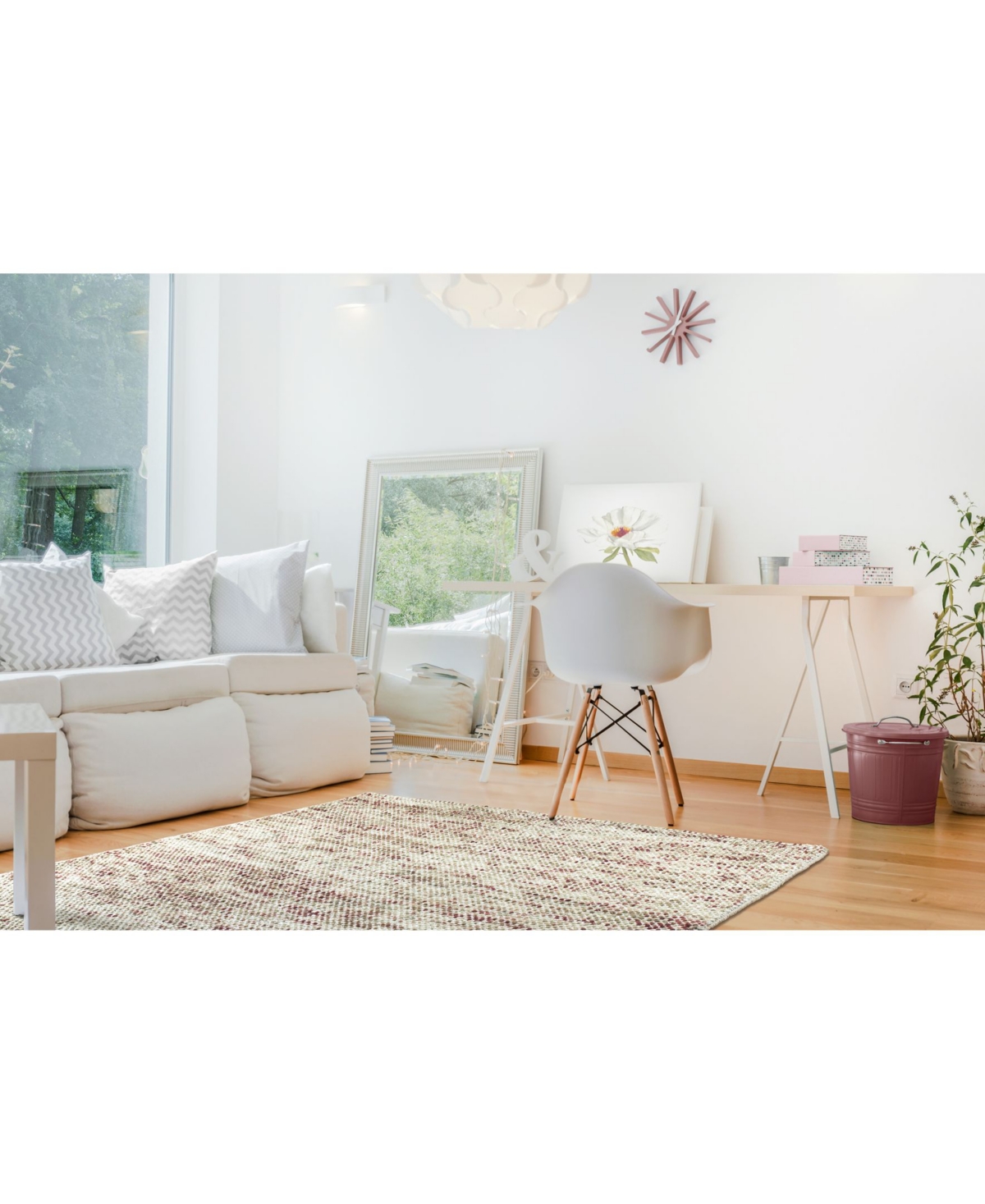 Kaleen Cord CRD01-58Area Rug - Rose