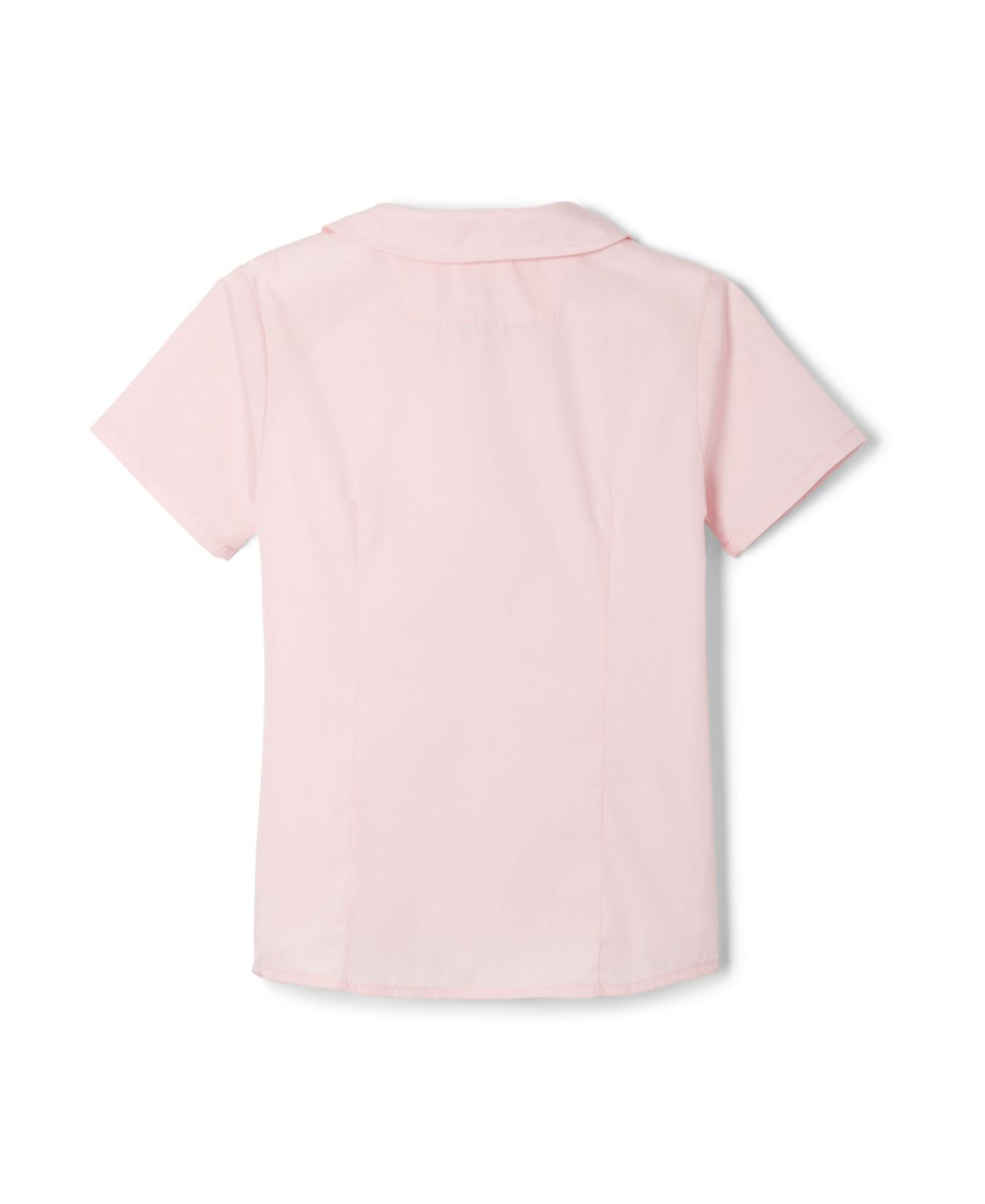 Plus Girls Short Sleeve Modern Peter Pan Blouse