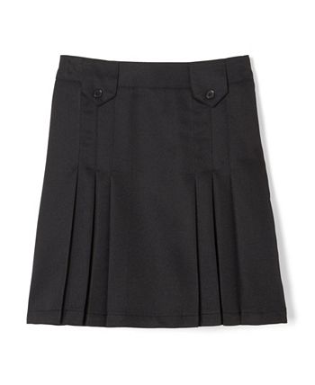 French Toast Little Girls Front Pleated Skirt with Tabs - Macy's