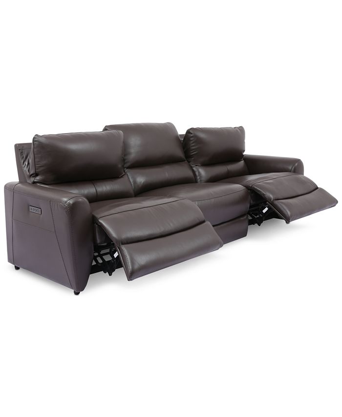 Danvors 3 Pc Leather Sectional Sofa