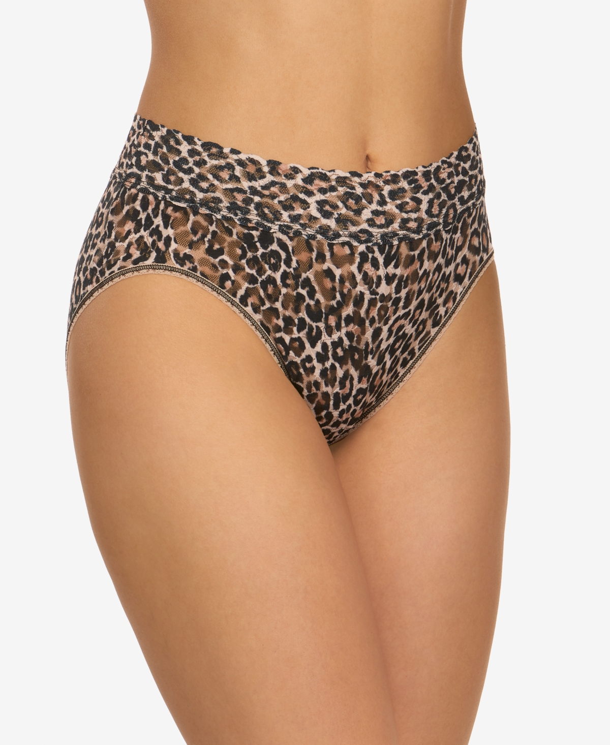 Hanky Panky Women's Leopard-Print French Brief  -black