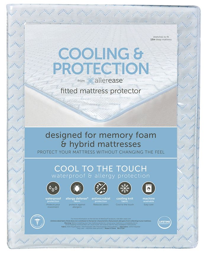 AllerEase Cooling and Protection Mattress Protector for Memory Foam