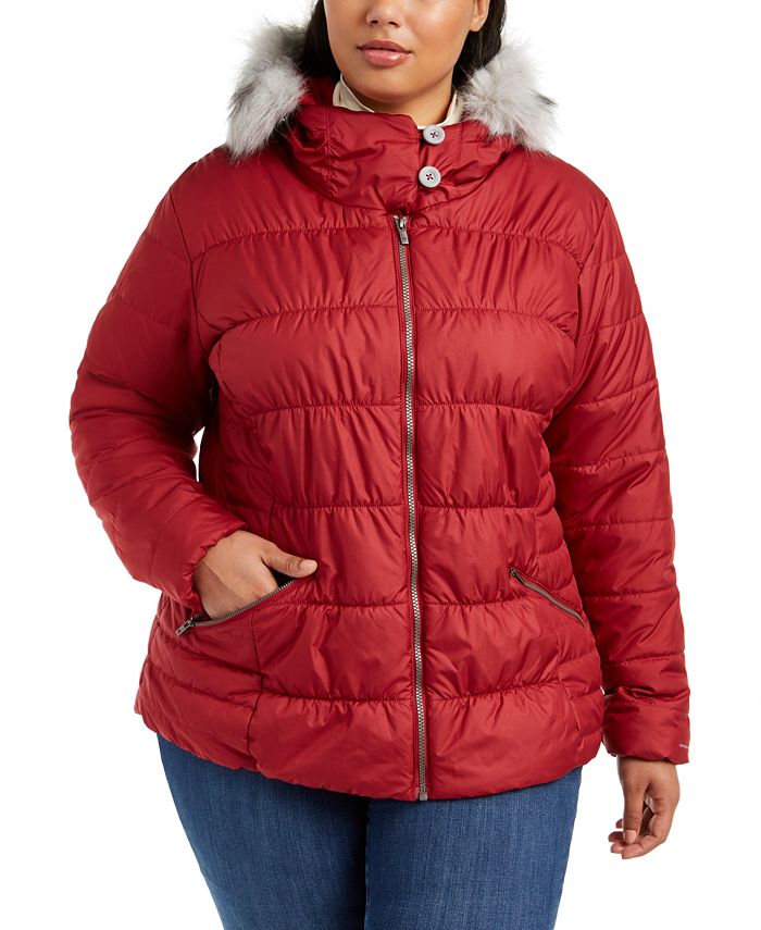 Columbia Plus Size Sparks Lake Faux-Fur-Trimmed Puffer Coat & Reviews - Coats & Jackets - Plus Sizes -