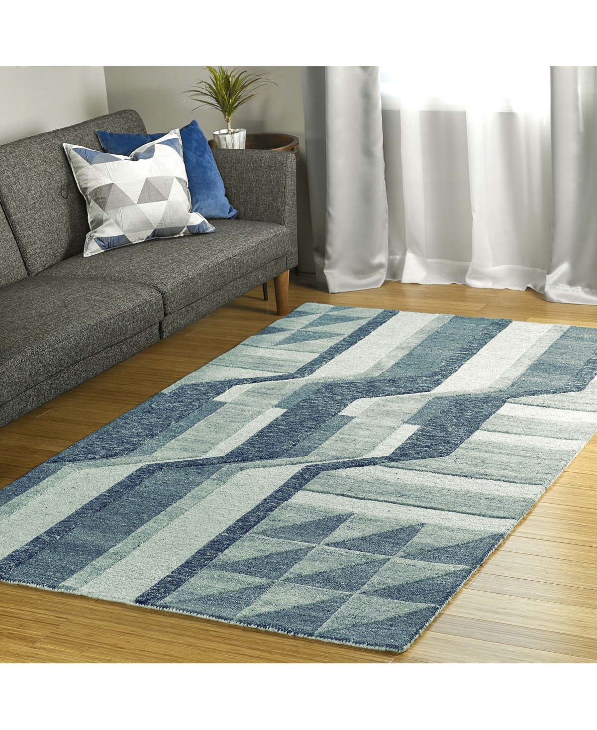 Kaleen Alzada ALZ02-17Area Rug - Blue