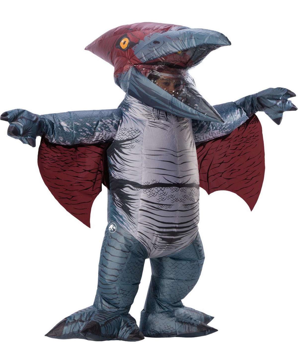 Men's Pteranodon Inflatable Costume - Grey