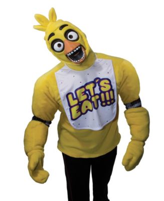 Nightmare Chica FNAF Kids' Costume Mask, Body Suit Youth Large Five Nights  At