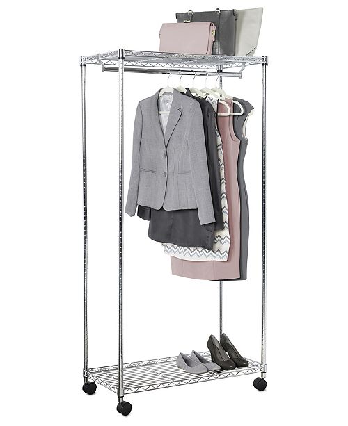 Richards Homewares Home Solution Supreme Rolling Garment Rack