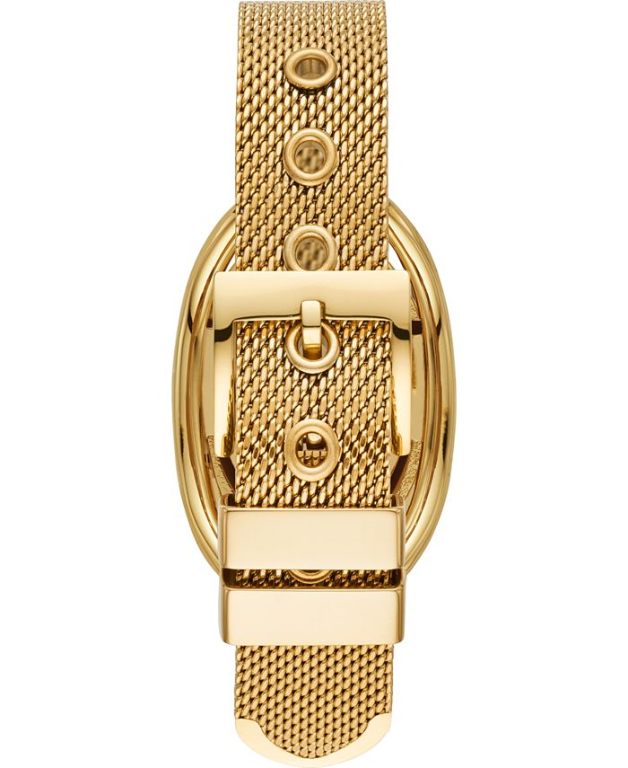 Tory Burch Women's Scarab Gold-Tone Stainless Steel Mesh Bracelet Watch  24x32mm & Reviews - All Fine Jewelry - Jewelry & Watches - Macy's