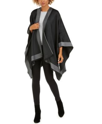 Calvin Klein - Metallic-Border Ruana