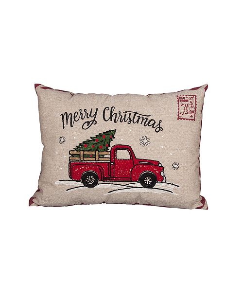 Manor Luxe Christmas Truck Christmas Pillow 13 X 18 Reviews