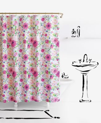 kate spade new york - Dahlias Cotton 72" x 72" Shower Curtain