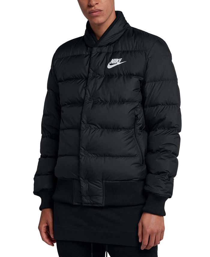 Nike Men's Sportswear Down Bomber Jacket - Macy's